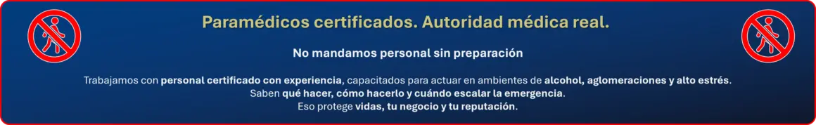 no usar paramedicos falsos